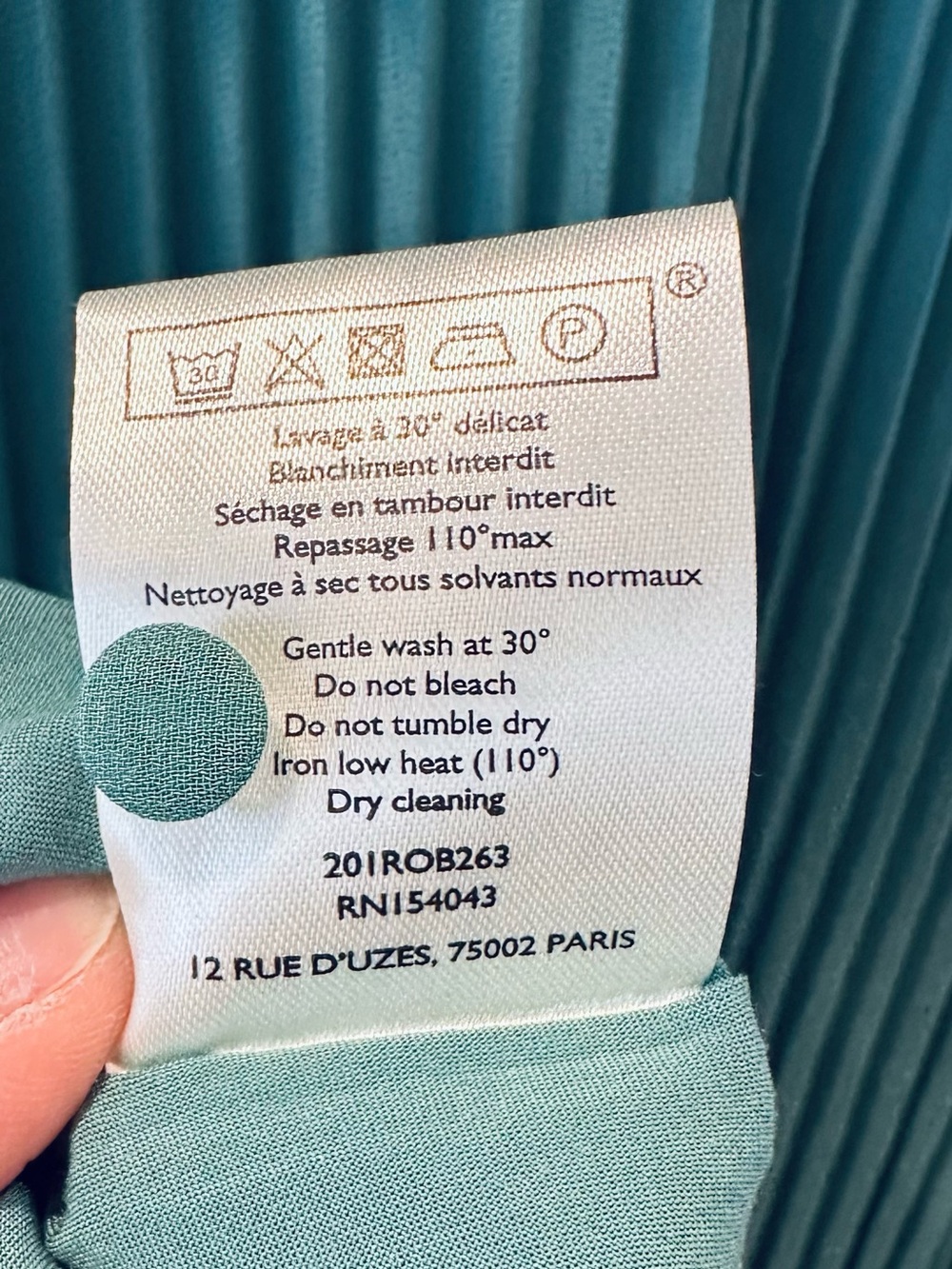 NWOT Sezane Rachelle Dress, Sage, 34 - Picture 8 of 8